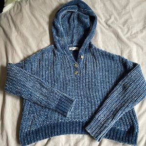 Aeropostal knit cropped hoodie